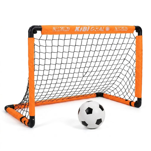 Portable Foldable Football Goal Set with Ball and Pump for Kids' Garden Play