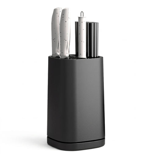 Multi-Function Knife & Utensil Rack with Drain Base