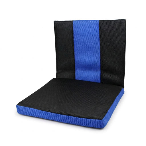 Wheelchair Backrest Cushion — Breathable, Slip-Resistant Posture Support (45×41×5cm, Blue)