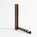 Wood Wall-Mounted Clothes Hanger — Foldable, Space-Saving Drying Rack