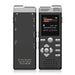 Digital Voice Recorder & MP3 Player — Dual Microphones, Voice‑Activated, Password Protection, Line‑in