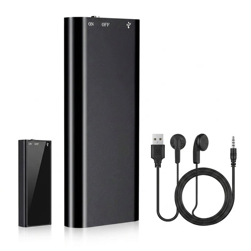 Ultra-slim Mini Voice Recorder — 4/8/16/32GB, One-button WAV/MP3 Player