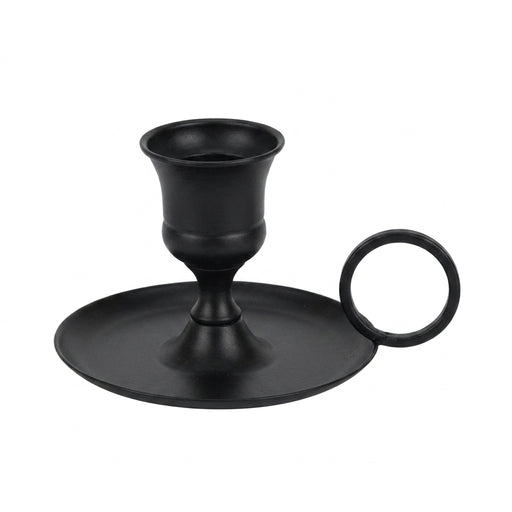 Retro Metal Candle Holder with Handle — European-Style Centrepiece for Dining Table, Weddings & Festive Décor