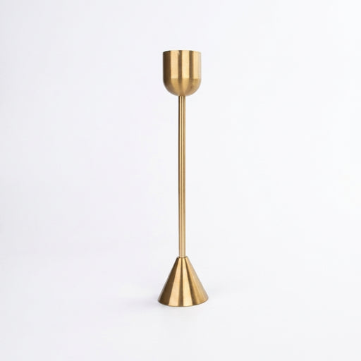 Gold Metal Candle Holder — Aluminium Candlestick for Tables & Events