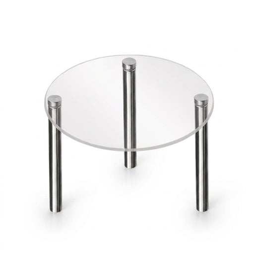 Transparent Acrylic Cake Stand — Round Cupcake & Dessert Display, Party Holder