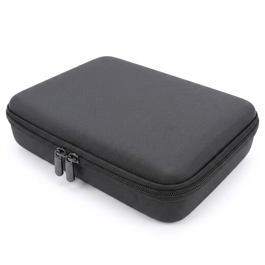 15-Slot Watch & Jewellery Storage Box — Velvet, Portable, Black