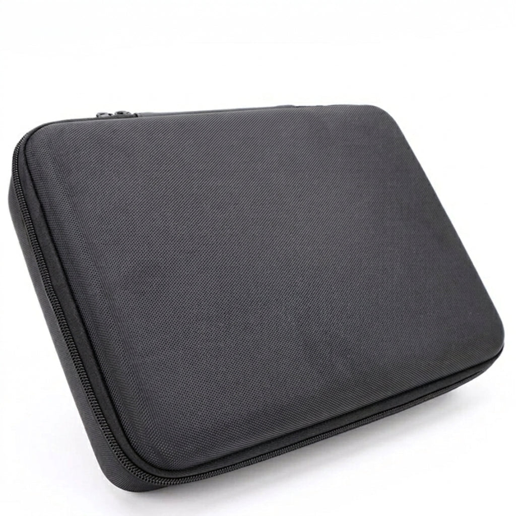 15-Slot Velvet Watch & Jewellery Storage Box, Portable Black (Size L)