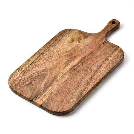 Double-Sided Wooden Cutting Board with Handle — Charcuterie & Serving Platter (Two Sizes)
