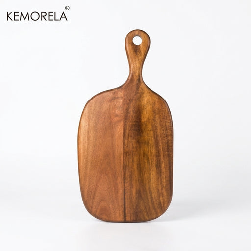 Wooden Cutting Board with Handle — Food-Safe Chopping Board for Meat, Cheese & Pizza