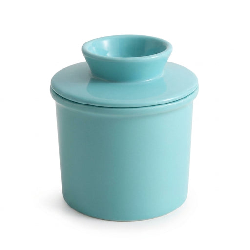 Ceramic Butter Cup with Lid — 350ml Sealed Butter Storage, Blue/Pink/White/Grey