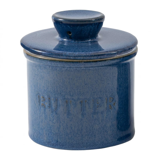Kiln-turned Ceramic Butter Dish with Lid — Round Countertop Storage