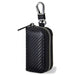 Car Key Signal Blocker Pouch - PU Leather Faraday Key Fob Case (Black, Zipper)