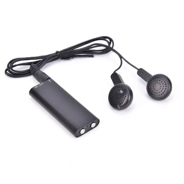 Ultra-thin Mini Voice Recorder — 32GB, Voice-Activated USB MP3 Player