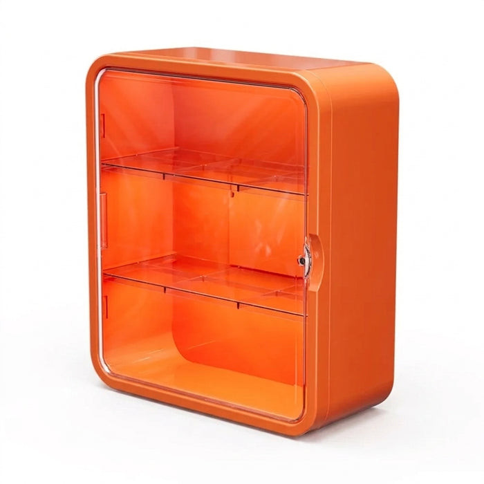 No-drill Wall-mounted Medical Cabinet – Transparent Drawer, Multi-layer Storage